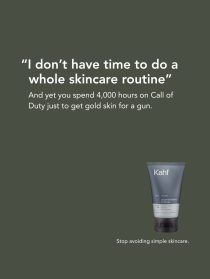 Projects Kahf men skincare campign poster